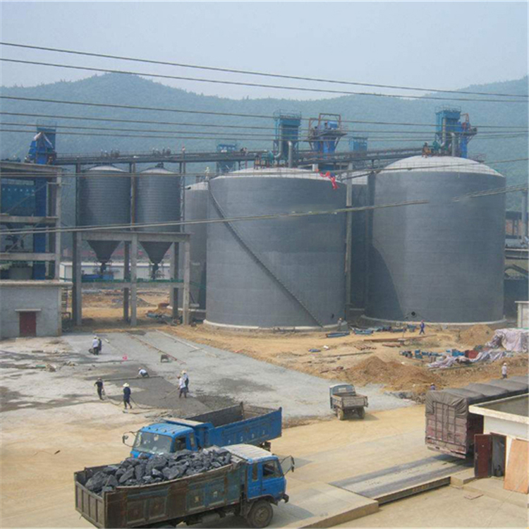 阿坝水泥钢板仓2座3000吨青岛项目进入施工